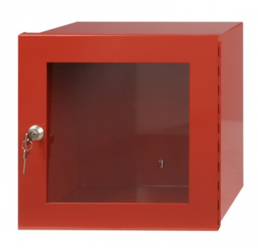 XXL Notschlüsselkasten Schutzkasten mit Glasscheibe rot 30x30x15cm Notfallkasten